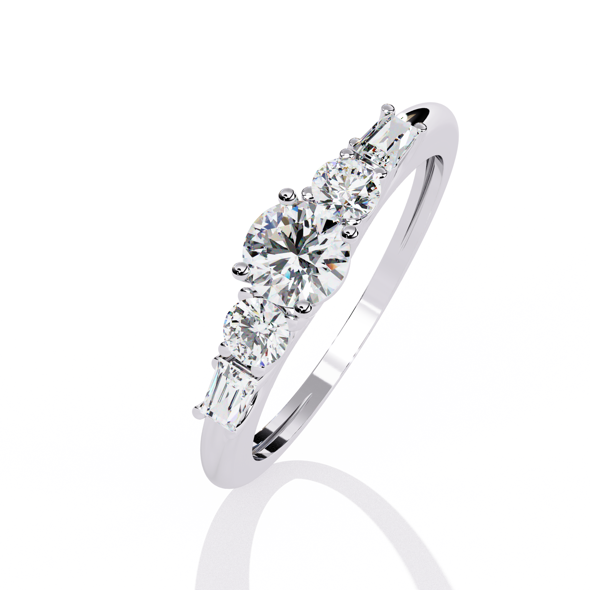 Solitairekart – 0.73 CT Lab Grown Multi-Diamond Ring | 14K Gold